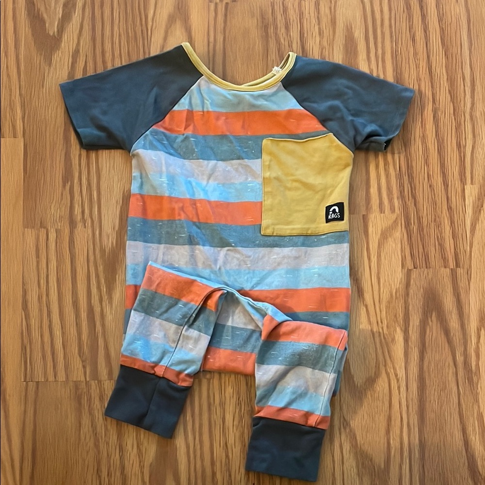 RAGS Striped Baby Romper - Multicolor